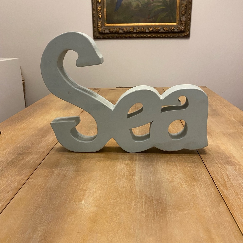 Sea-blue Sea Decorative Sign